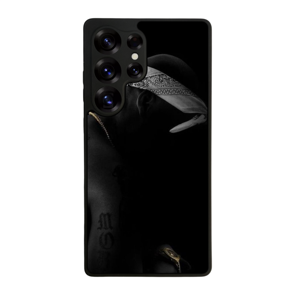 Samsung Galaxy S25 Ultra Uyumlu Tupac Tasarımlı Glossy Premium Kılıf