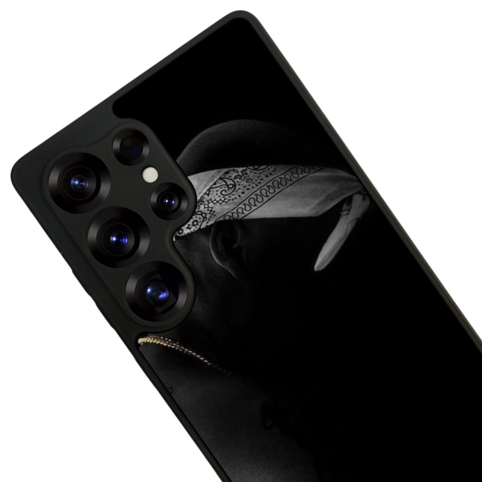 Samsung Galaxy S25 Ultra Uyumlu Tupac Tasarımlı Glossy Premium Kılıf