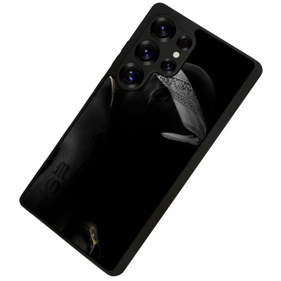 Samsung Galaxy S25 Ultra Uyumlu Tupac Tasarımlı Glossy Premium Kılıf