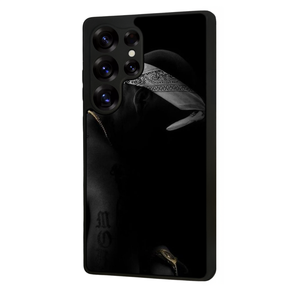 Samsung Galaxy S25 Ultra Uyumlu Tupac Tasarımlı Glossy Premium Kılıf