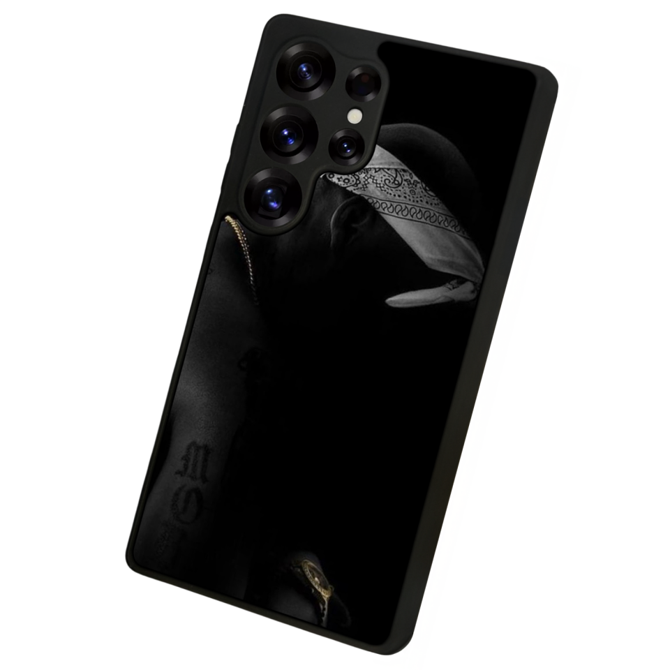 Samsung Galaxy S25 Ultra Uyumlu Tupac Tasarımlı Glossy Premium Kılıf