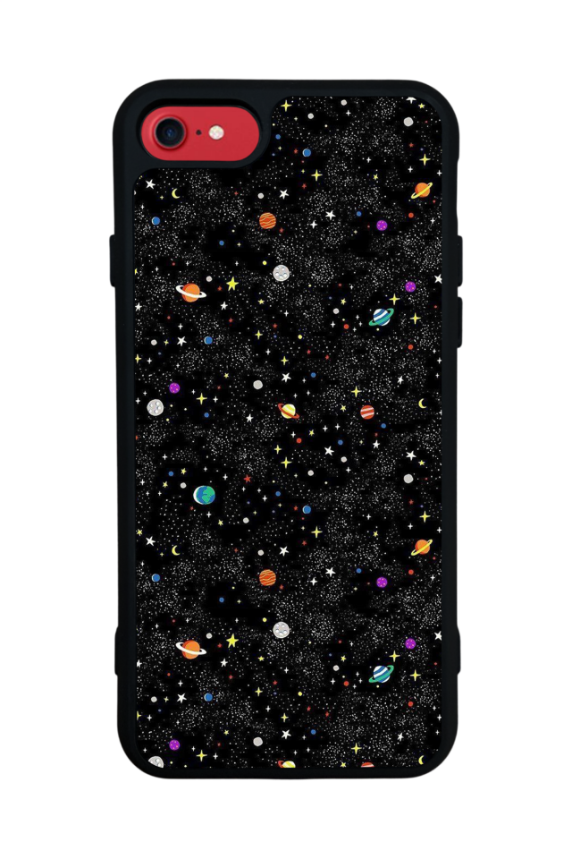 iPhone 7 Uyumlu Uzay Tasarımlı Glossy Premium Kılıf