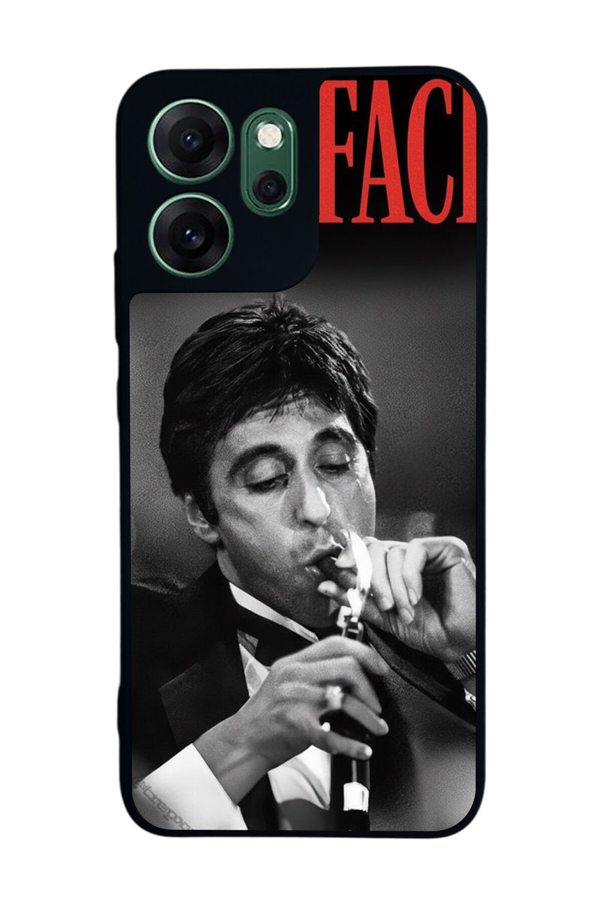 Oppo Reno 14F Uyumlu Scarface Tasarımlı Glossy Premium Kılıf