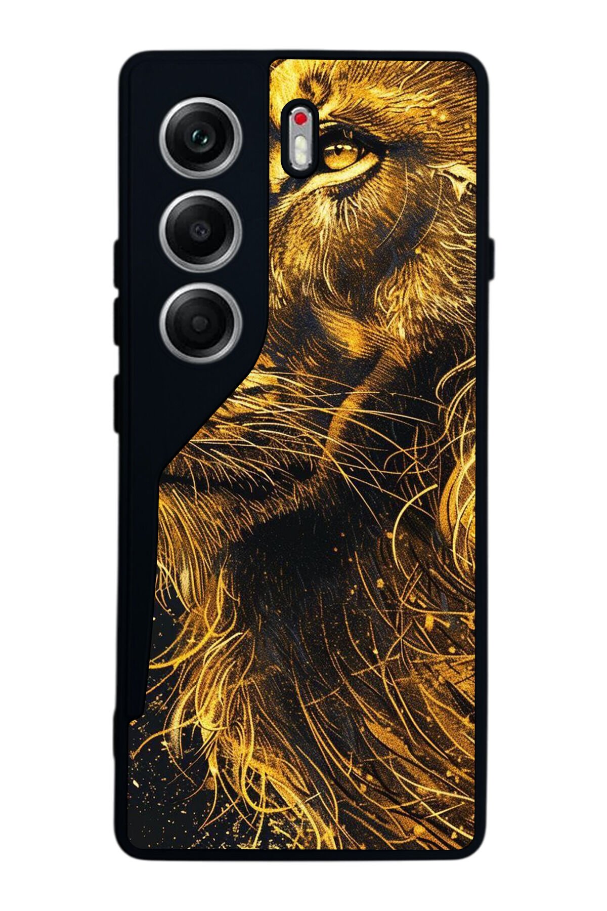Tecno Camon 40 Uyumlu Aslan Tasarımlı Glossy Premium Kılıf