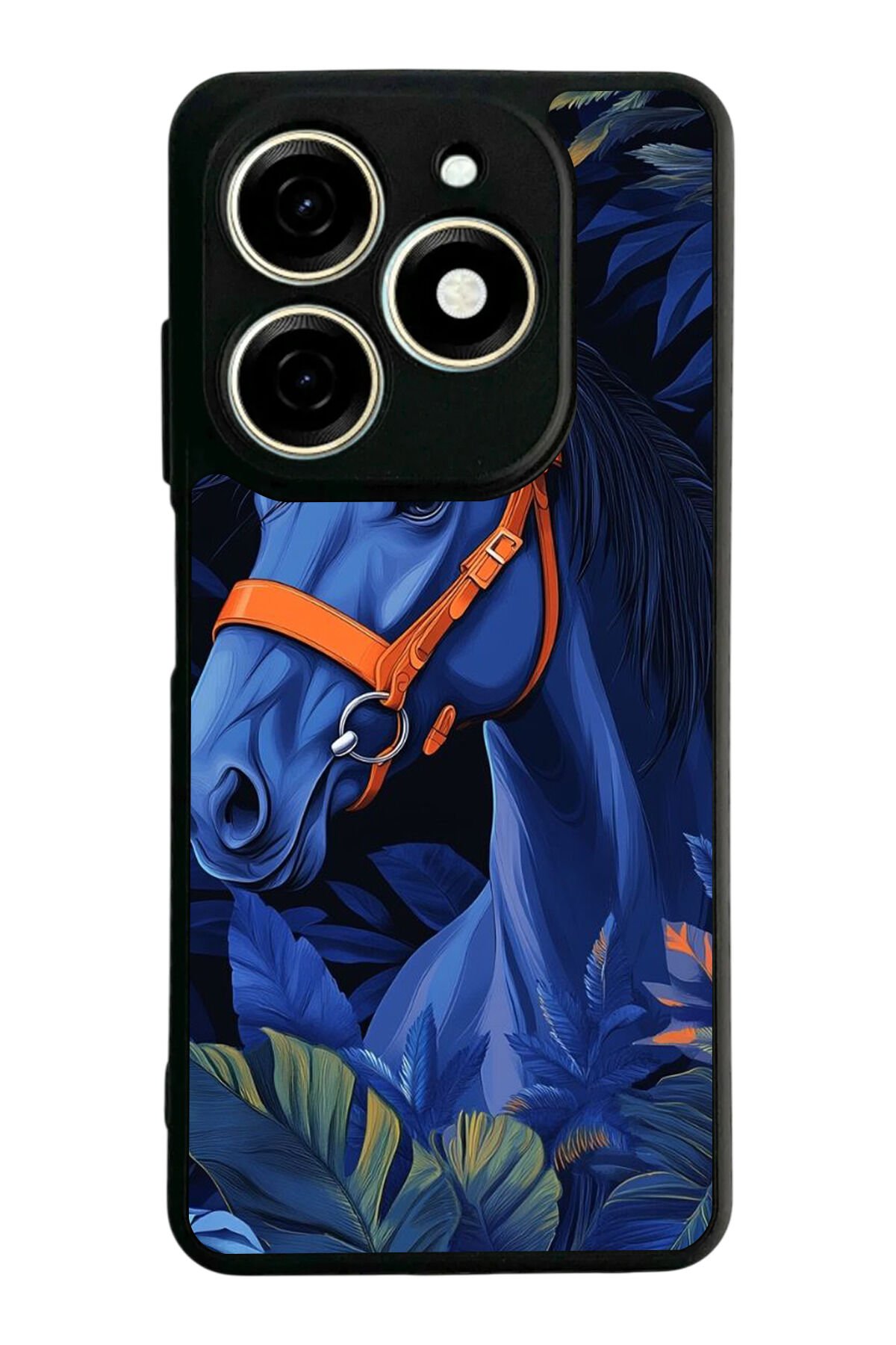 Tecno Spark 20/20C Uyumlu At Horse Tasarımlı Glossy Premium Kılıf