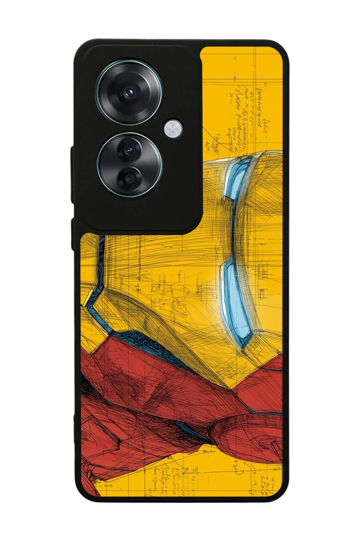 Oppo Reno 11F Uyumlu Iron Man ( Demir Adam ) Tasarımlı Glossy Premium Kılıf