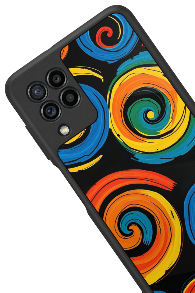 Samsung Galaxy M22 Uyumlu Abstract Tasarımlı Glossy Premium Kılıf