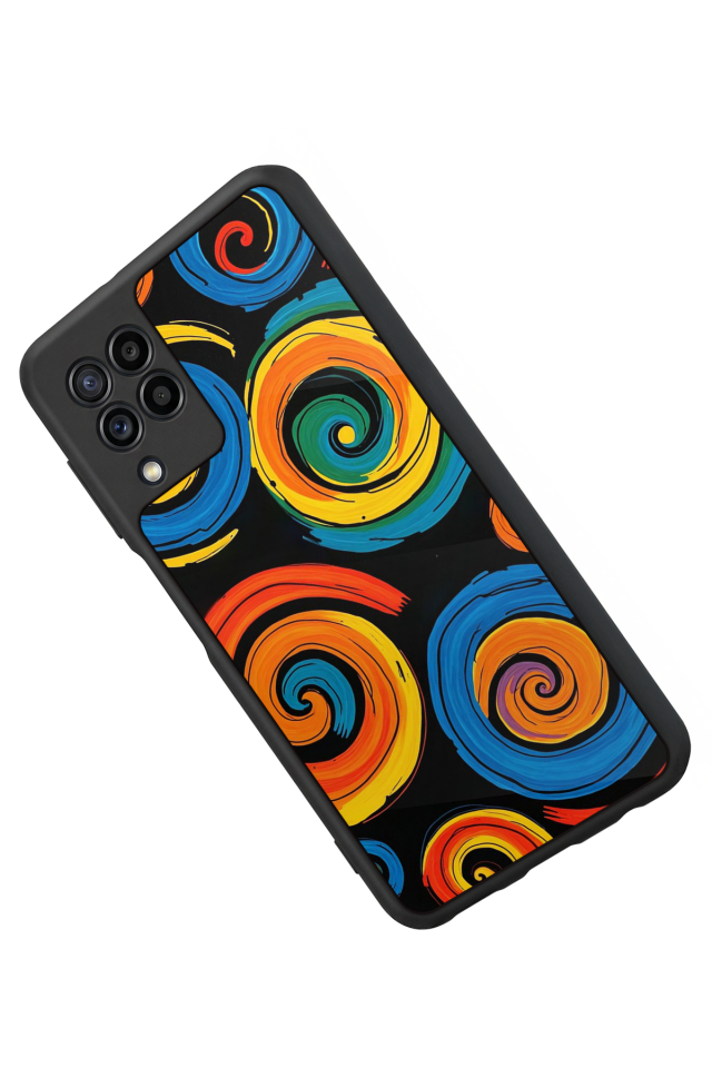 Samsung Galaxy M22 Uyumlu Abstract Tasarımlı Glossy Premium Kılıf