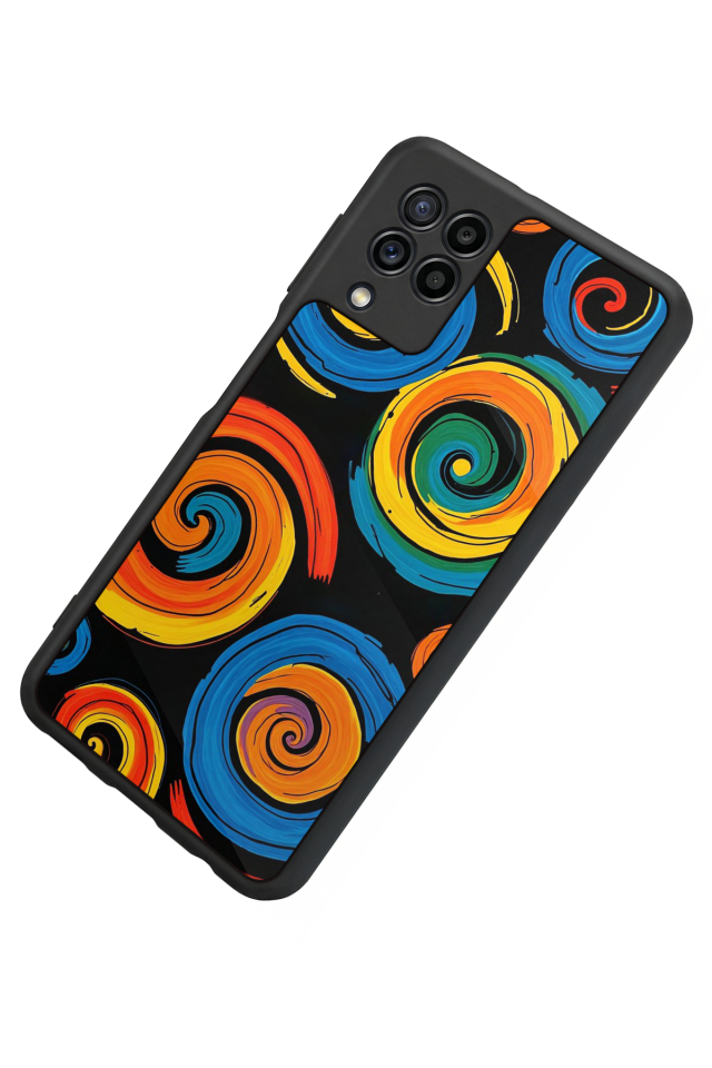 Samsung Galaxy M22 Uyumlu Abstract Tasarımlı Glossy Premium Kılıf