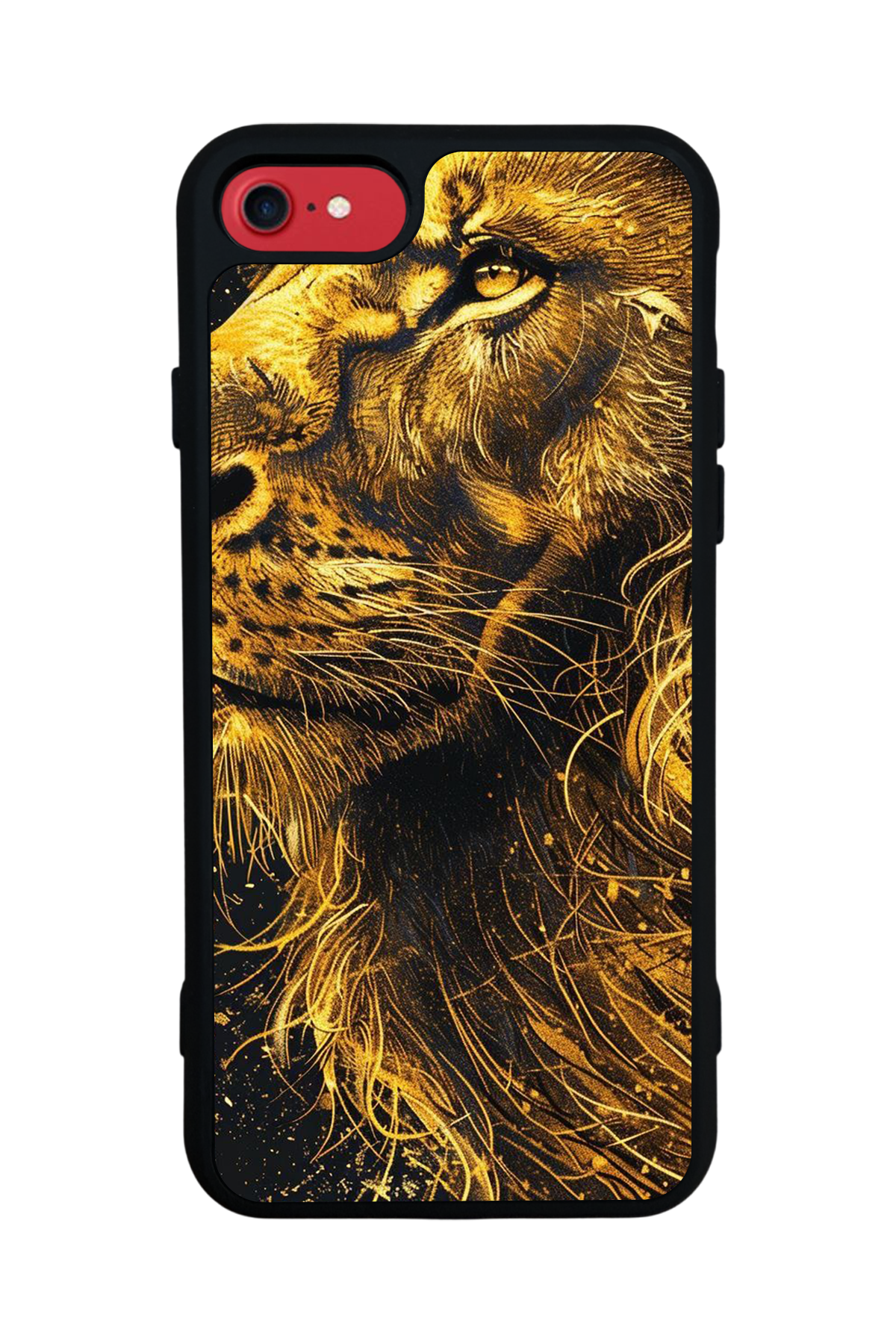 iPhone 8 Uyumlu Aslan Tasarımlı Glossy Premium Kılıf