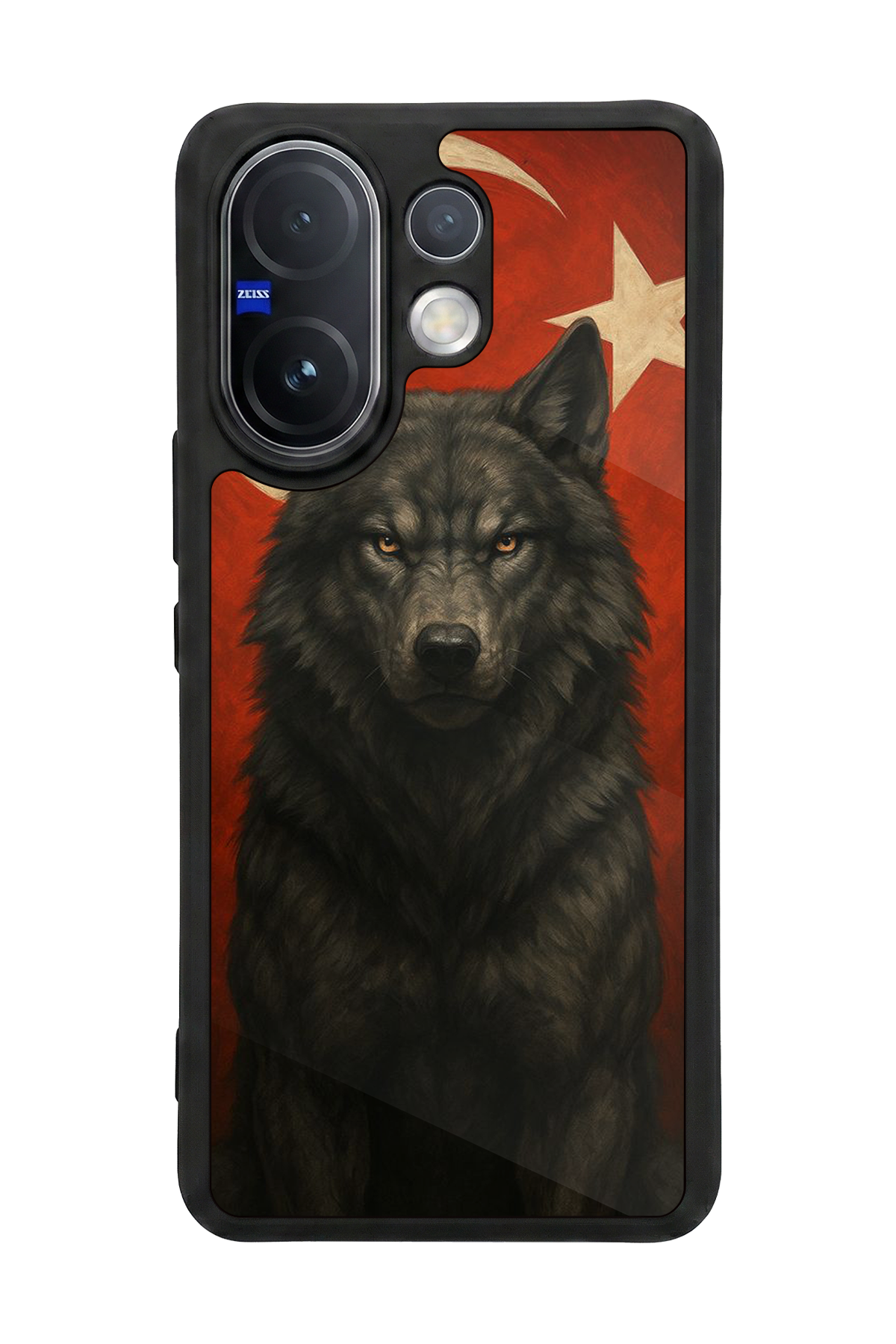 Vivo V60 Uyumlu Bozkurt Tasarımlı Glossy Premium Kılıf