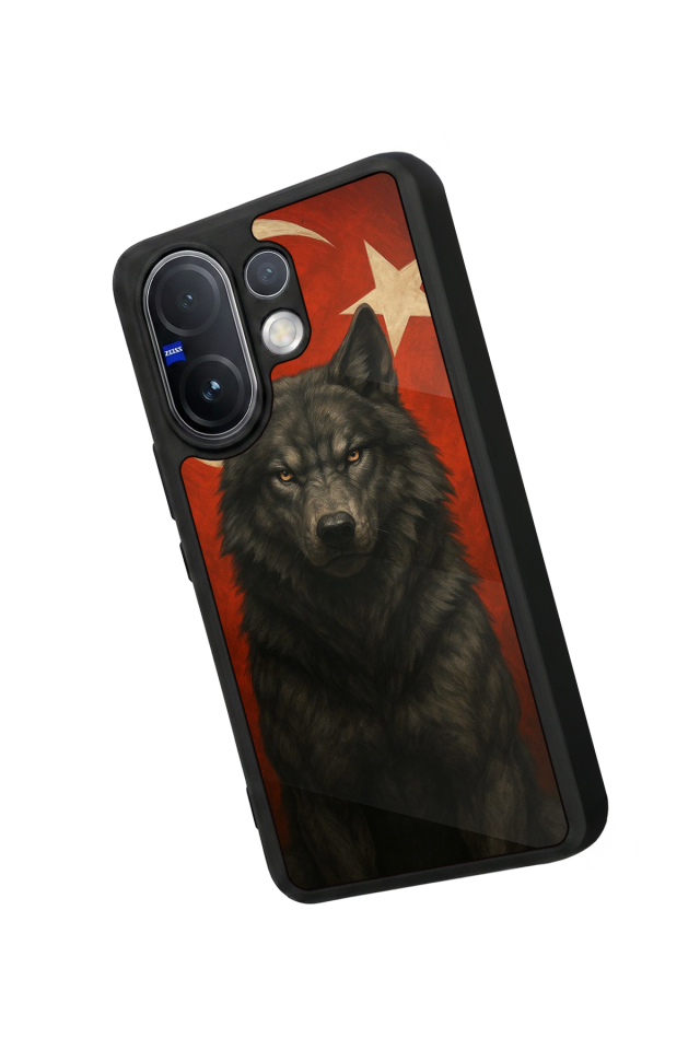 Vivo V60 Uyumlu Bozkurt Tasarımlı Glossy Premium Kılıf