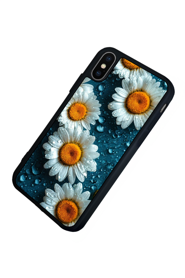 iPhone XS Max Uyumlu Cicek Tasarımlı Glossy Premium Kılıf