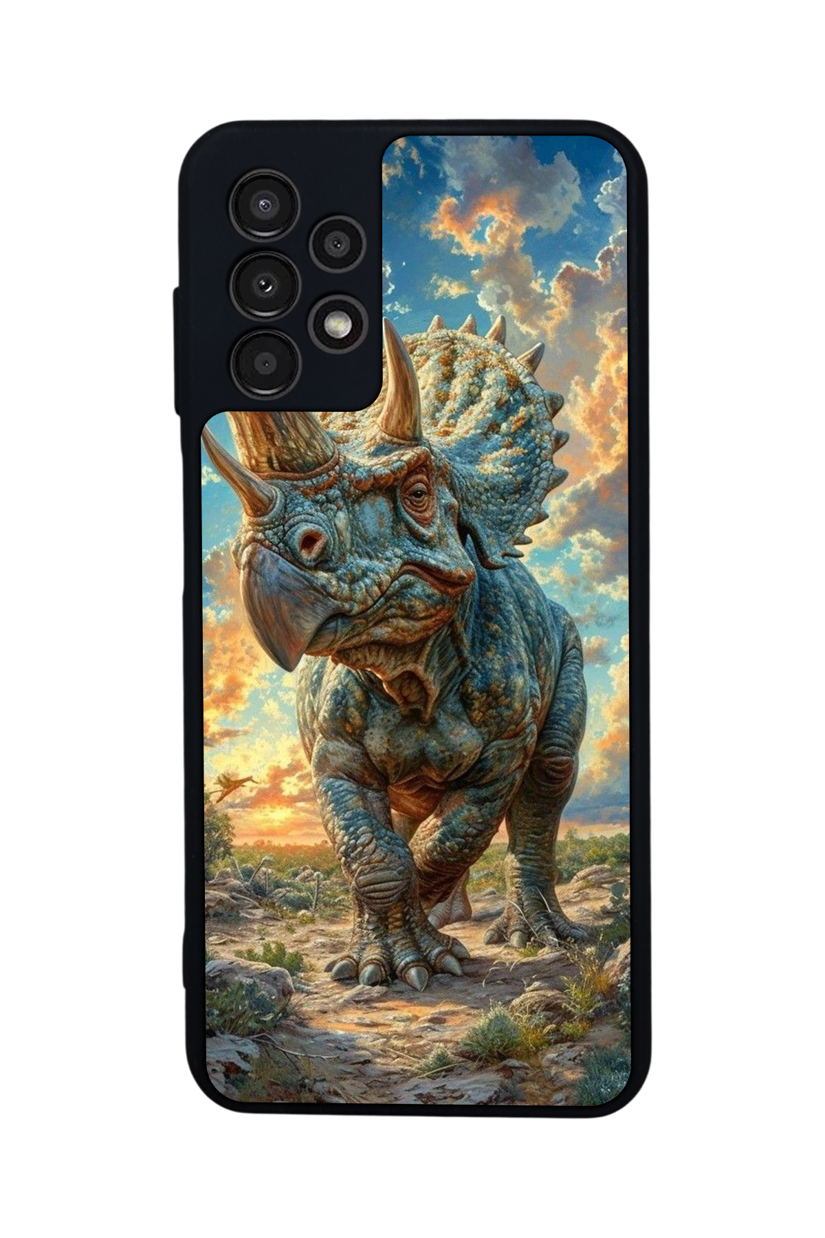 Samsung Galaxy A13 Uyumlu Dinazor Tasarımlı Glossy Premium Kılıf