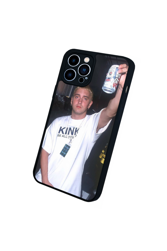 iPhone 12 Pro Max Uyumlu Eminem Tasarımlı Glossy Premium Kılıf