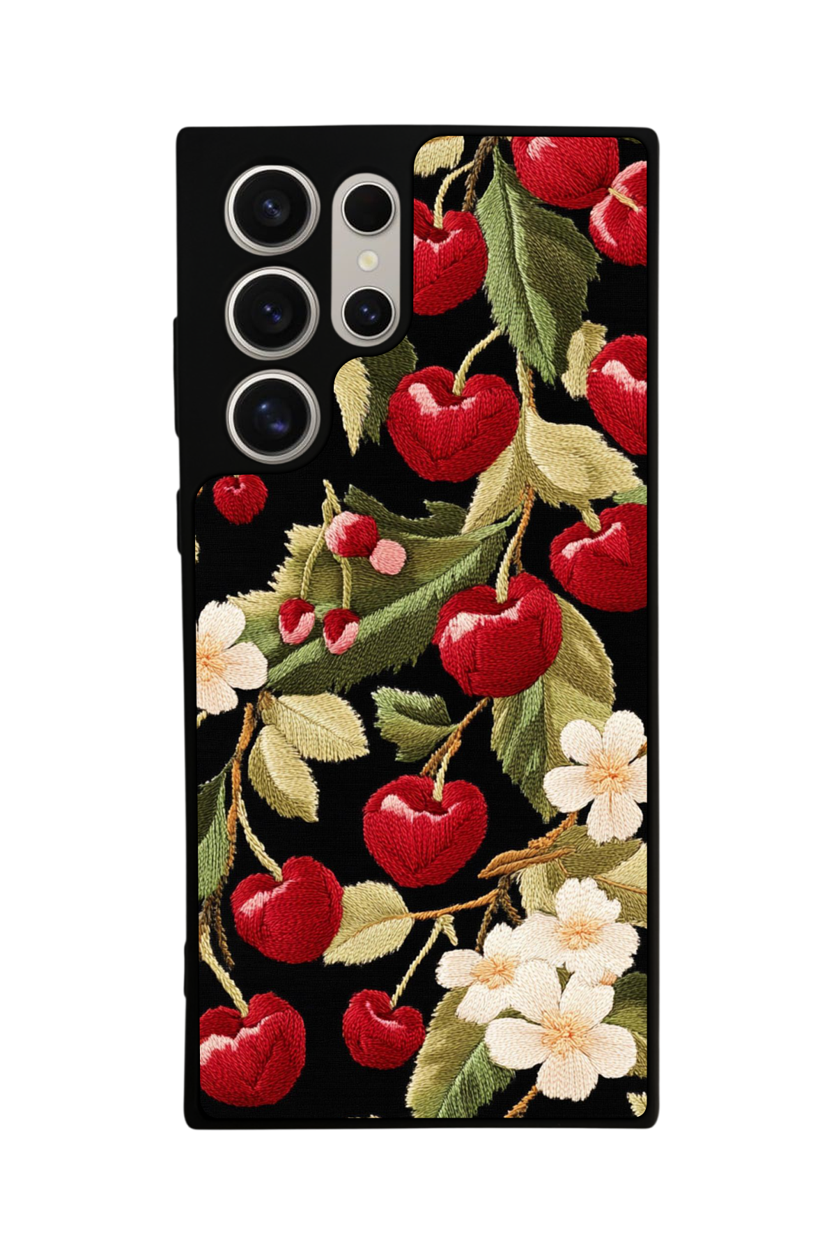Samsung Galaxy S23 Ultra Uyumlu Floral Tasarımlı Glossy Premium Kılıf