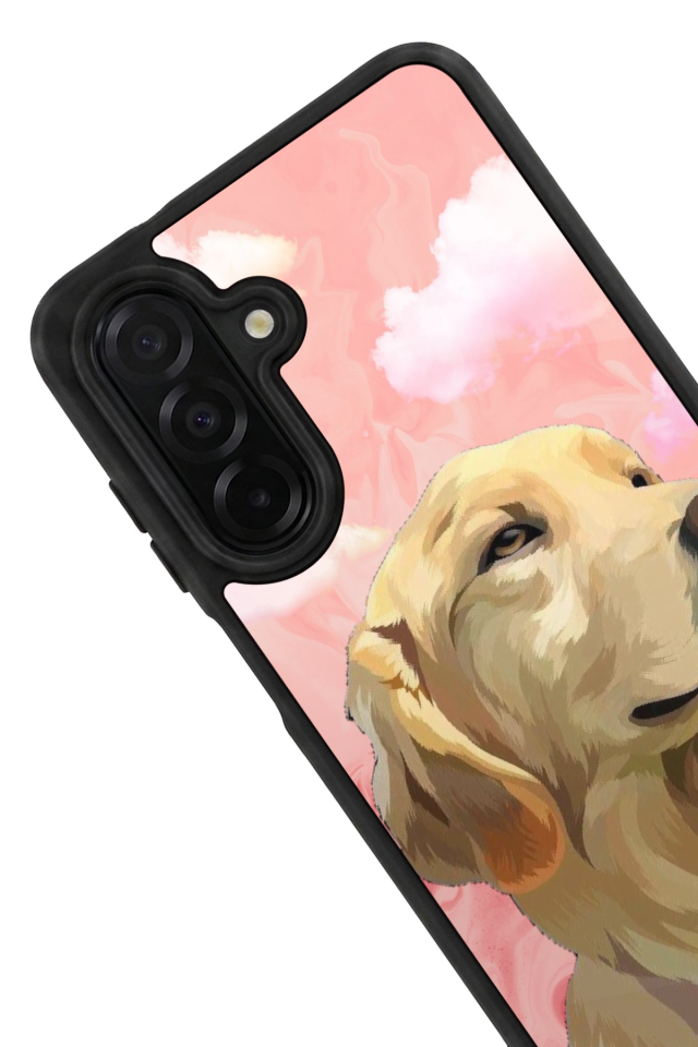 Samsung Galaxy A36 Uyumlu Golden Kopek Tasarımlı Glossy Premium Kılıf