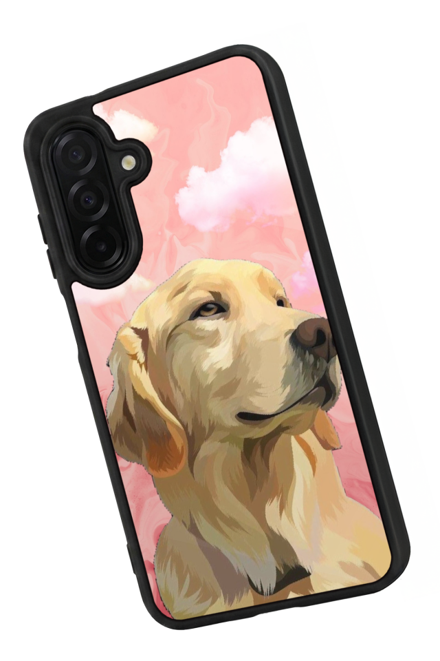 Samsung Galaxy A36 Uyumlu Golden Kopek Tasarımlı Glossy Premium Kılıf