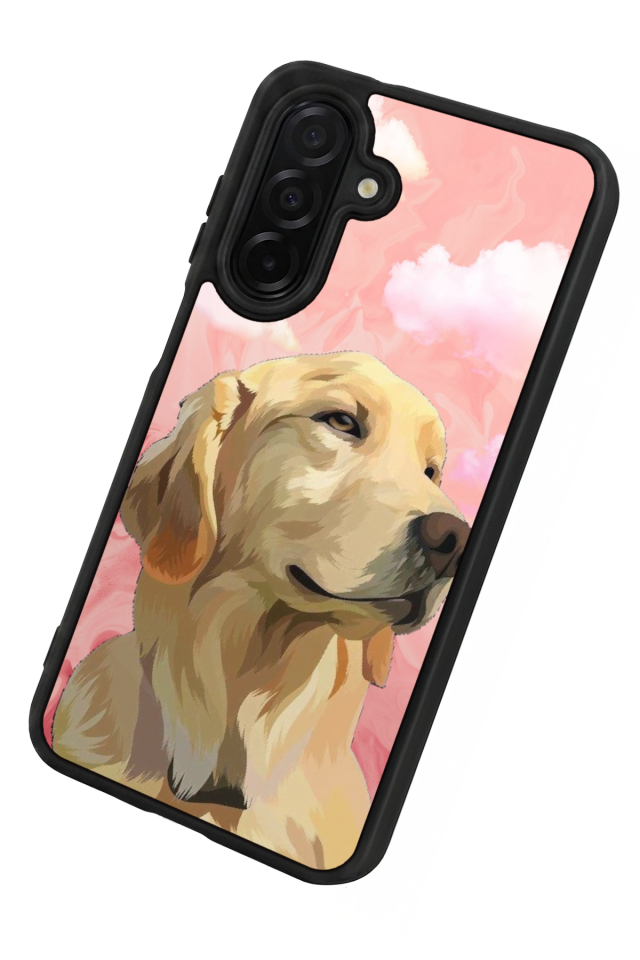 Samsung Galaxy A36 Uyumlu Golden Kopek Tasarımlı Glossy Premium Kılıf