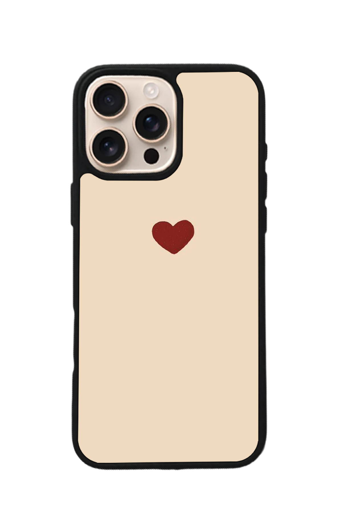iPhone 16 Pro Uyumlu Kalp Love Tasarımlı Glossy Premium Kılıf