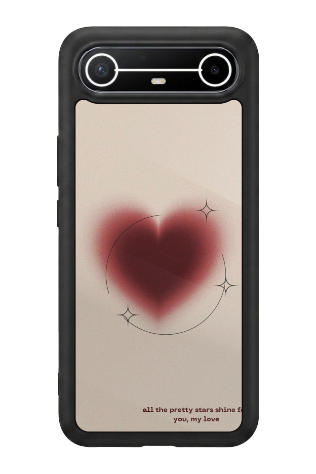 Tecno Spark Slim 5G Uyumlu Kalp Love Tasarımlı Glossy Premium Kılıf