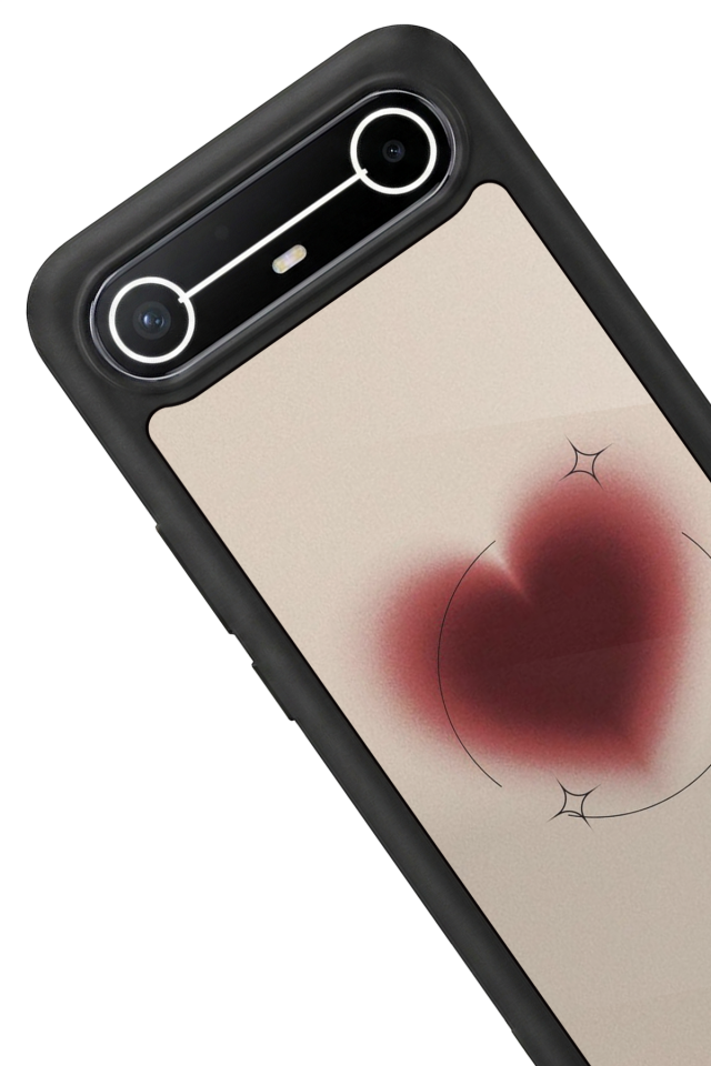Tecno Spark Slim 5G Uyumlu Kalp Love Tasarımlı Glossy Premium Kılıf