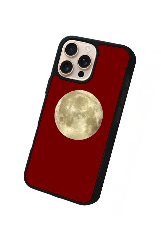 iPhone 15 Pro Max Uyumlu Kirmizi Tasarımlı Glossy Premium Kılıf