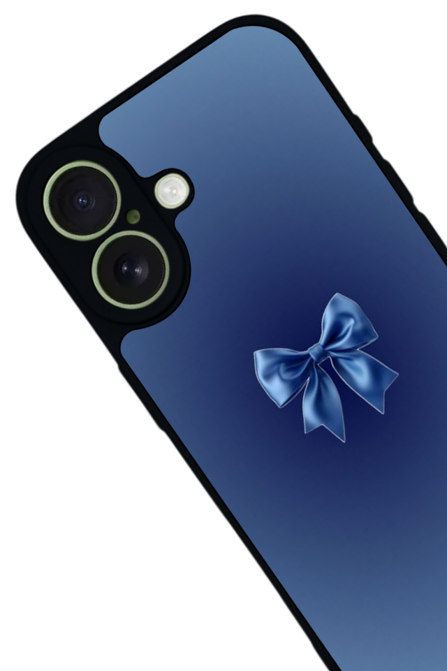 iPhone 17 Uyumlu Kurdele Tasarımlı Glossy Premium Kılıf