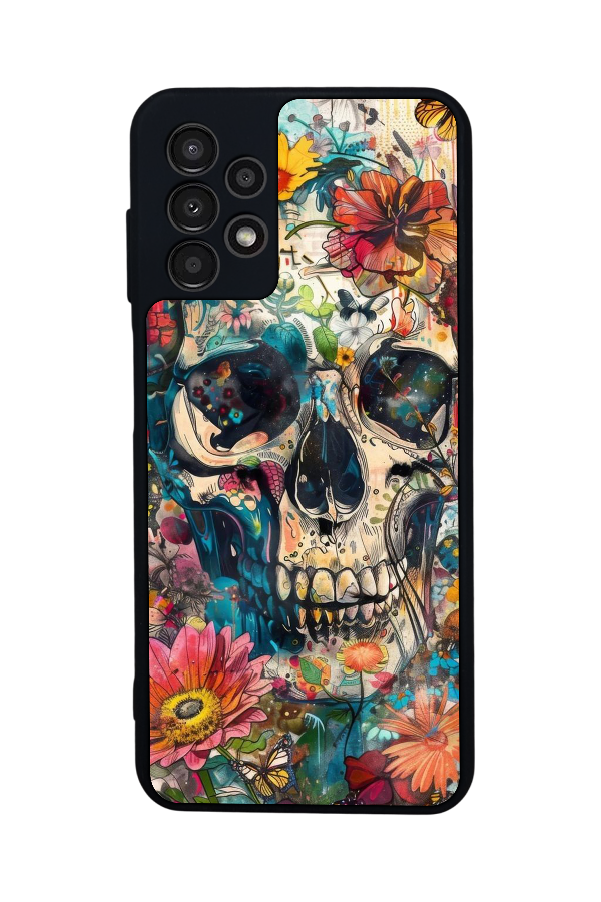 Samsung Galaxy A13 Uyumlu KuruKafa Tasarımlı Glossy Premium Kılıf