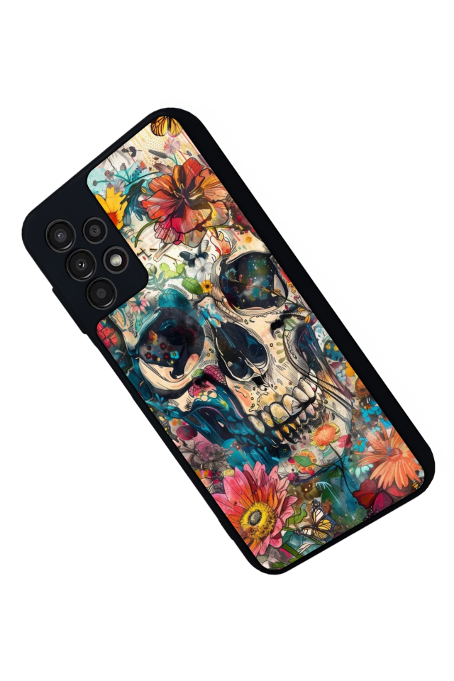 Samsung Galaxy A13 Uyumlu KuruKafa Tasarımlı Glossy Premium Kılıf