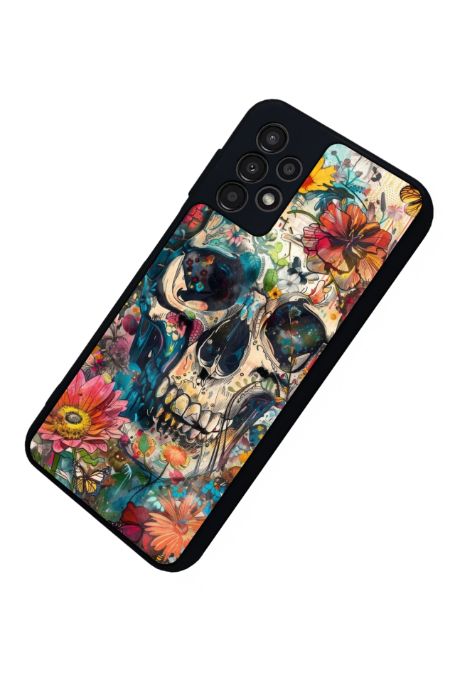 Samsung Galaxy A13 Uyumlu KuruKafa Tasarımlı Glossy Premium Kılıf