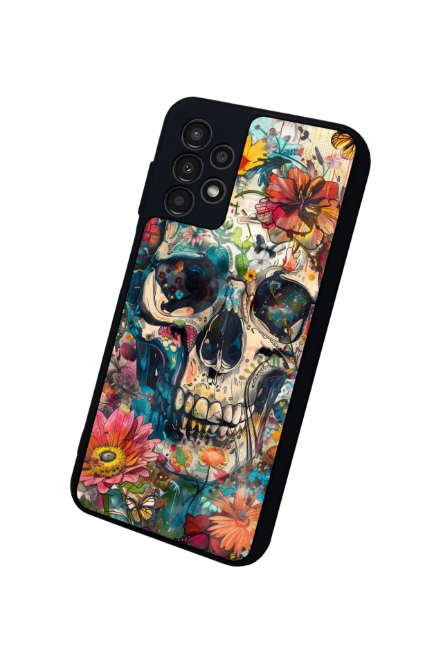Samsung Galaxy A13 Uyumlu KuruKafa Tasarımlı Glossy Premium Kılıf