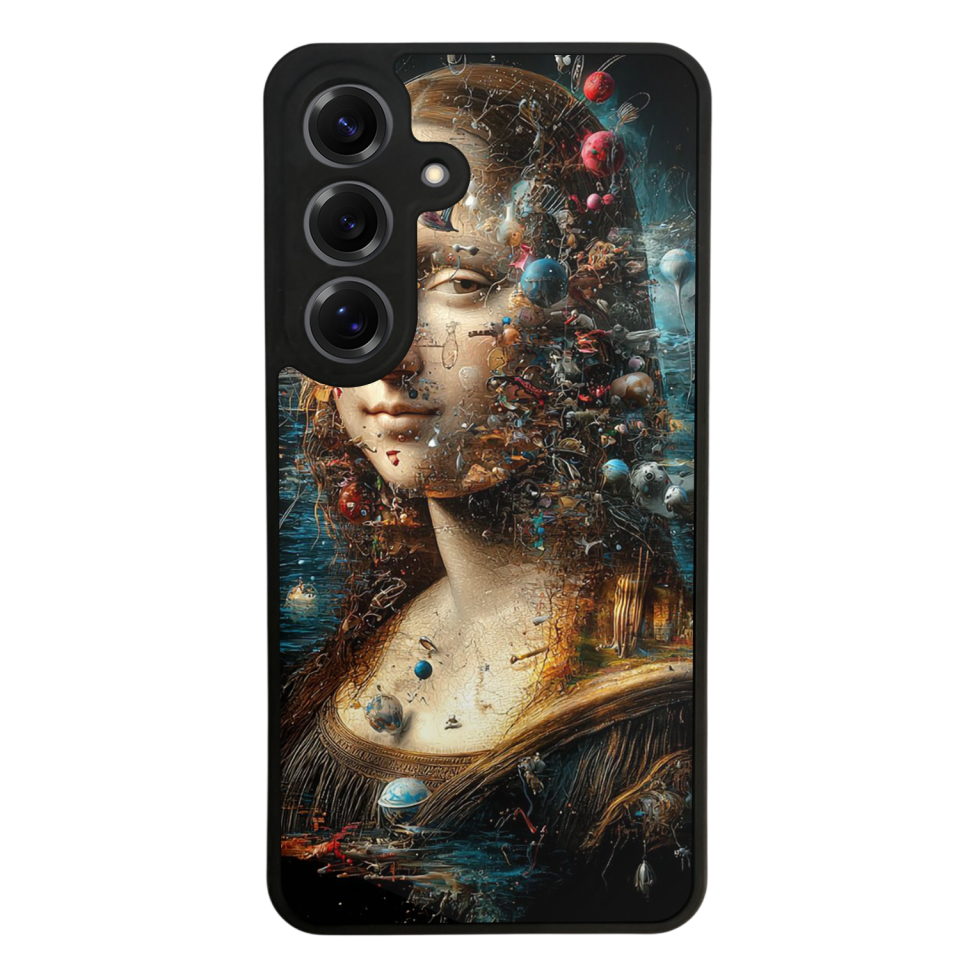 Samsung Galaxy S25 Uyumlu Monalisa Tasarımlı Glossy Premium Kılıf