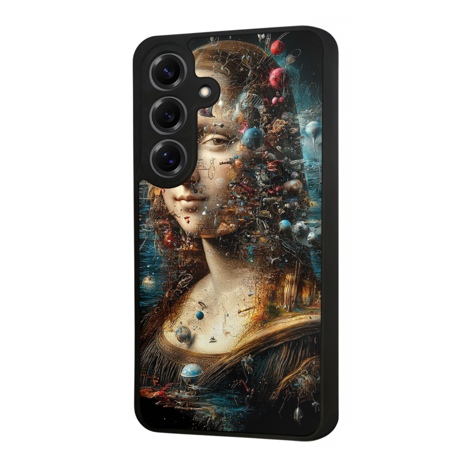 Samsung Galaxy S25 Uyumlu Monalisa Tasarımlı Glossy Premium Kılıf