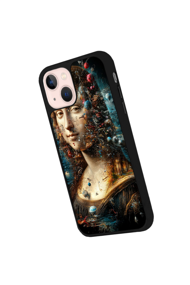 iPhone 13/14 Uyumlu Monalisa Tasarımlı Glossy Premium Kılıf