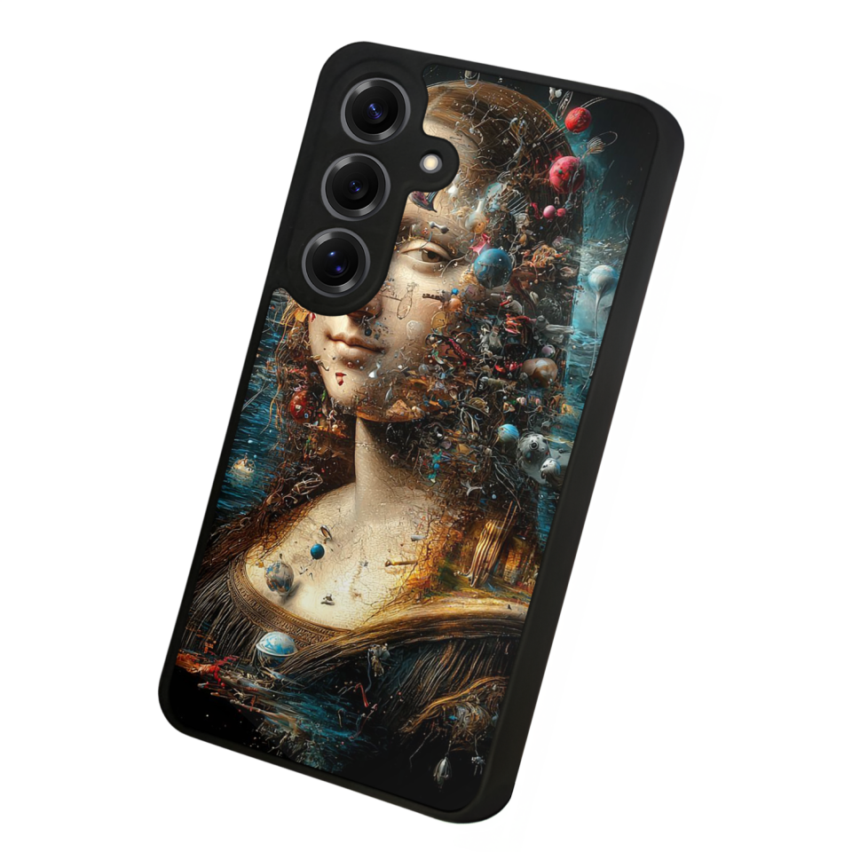 Samsung Galaxy S25 Uyumlu Monalisa Tasarımlı Glossy Premium Kılıf