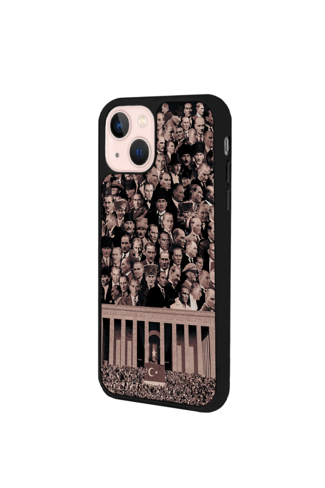 iPhone 15 Plus Uyumlu Mustafa Kemal Ataturk Tasarımlı Glossy Premium Kılıf