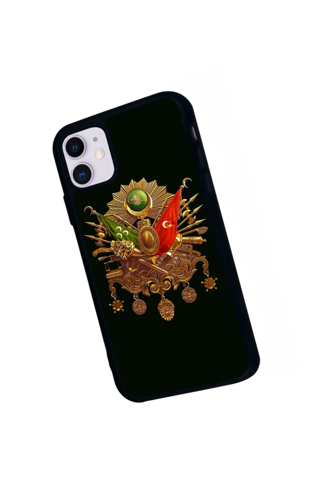 iPhone 11 Uyumlu Osmanli Tugrasi Tasarımlı Glossy Premium Kılıf