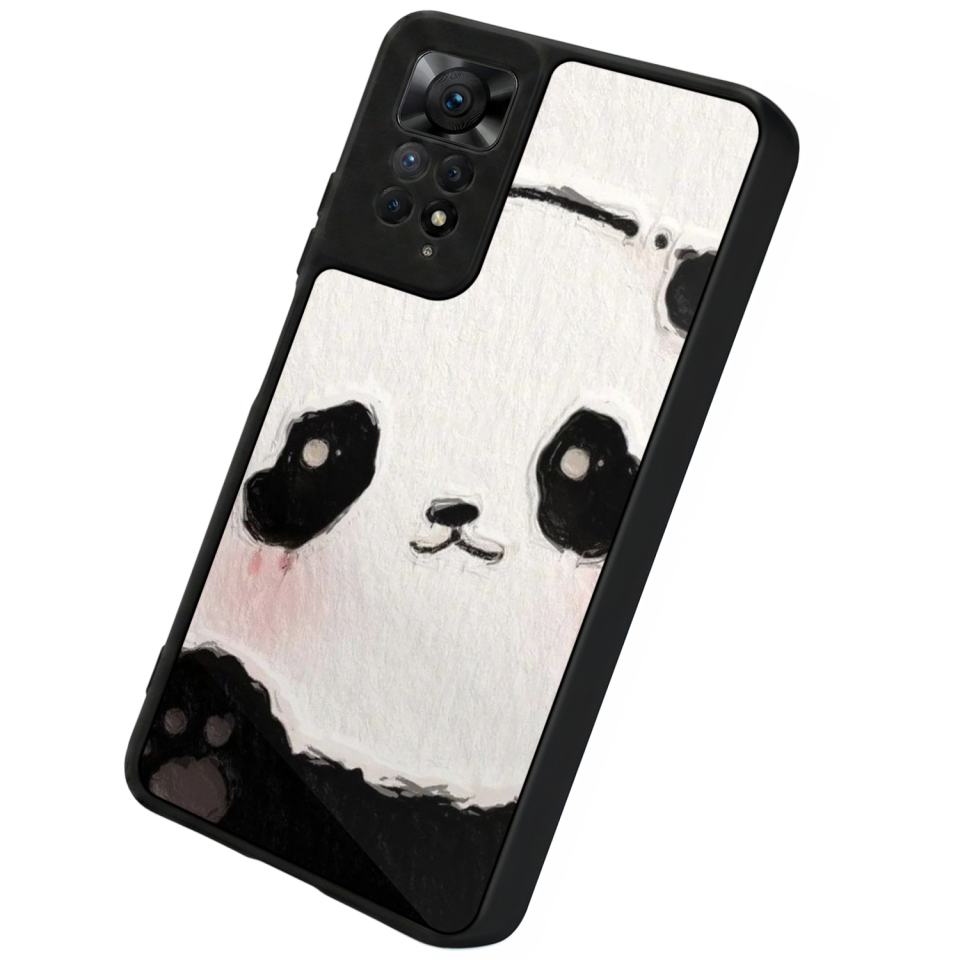 Xiaomi Redmi Note 12 Pro Uyumlu Panda Tasarımlı Glossy Premium Kılıf