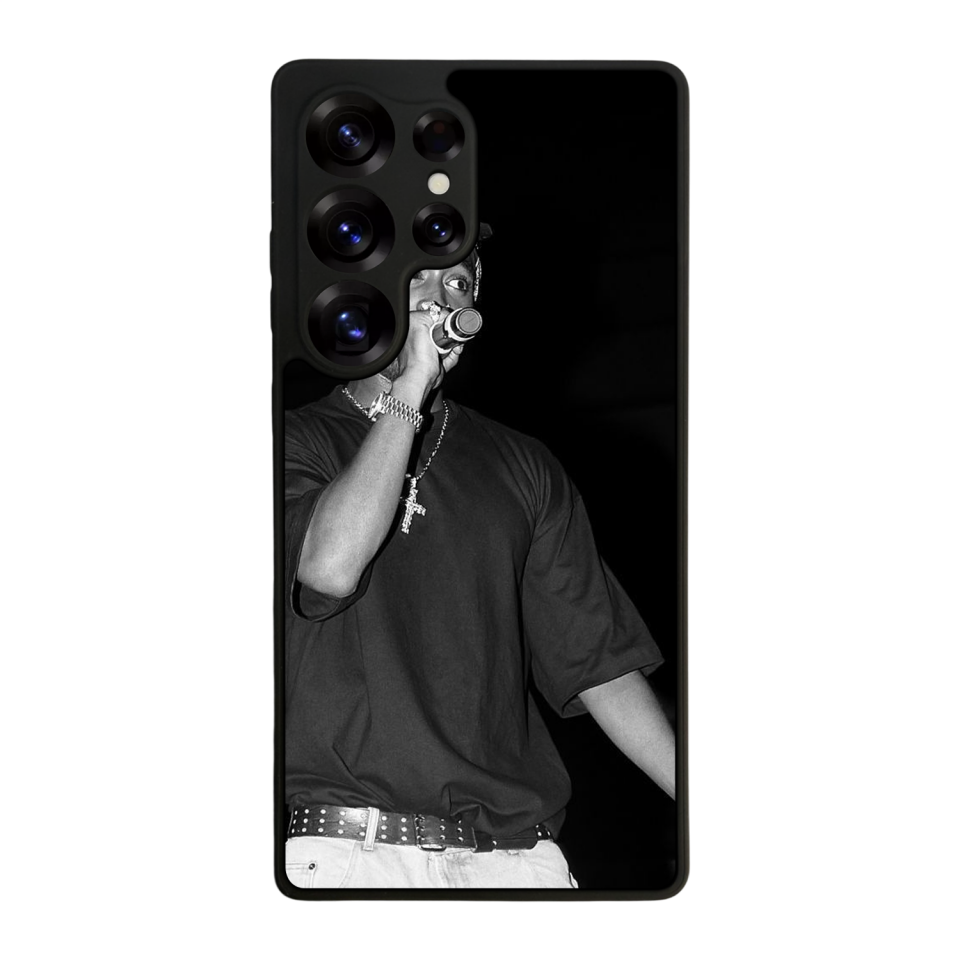 Samsung Galaxy S25 Ultra Uyumlu Tupac Tasarımlı Glossy Premium Kılıf