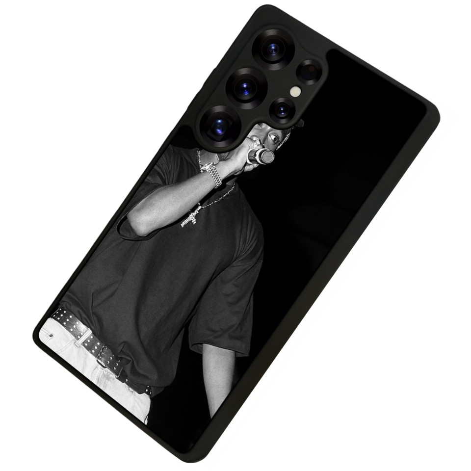 Samsung Galaxy S25 Ultra Uyumlu Tupac Tasarımlı Glossy Premium Kılıf