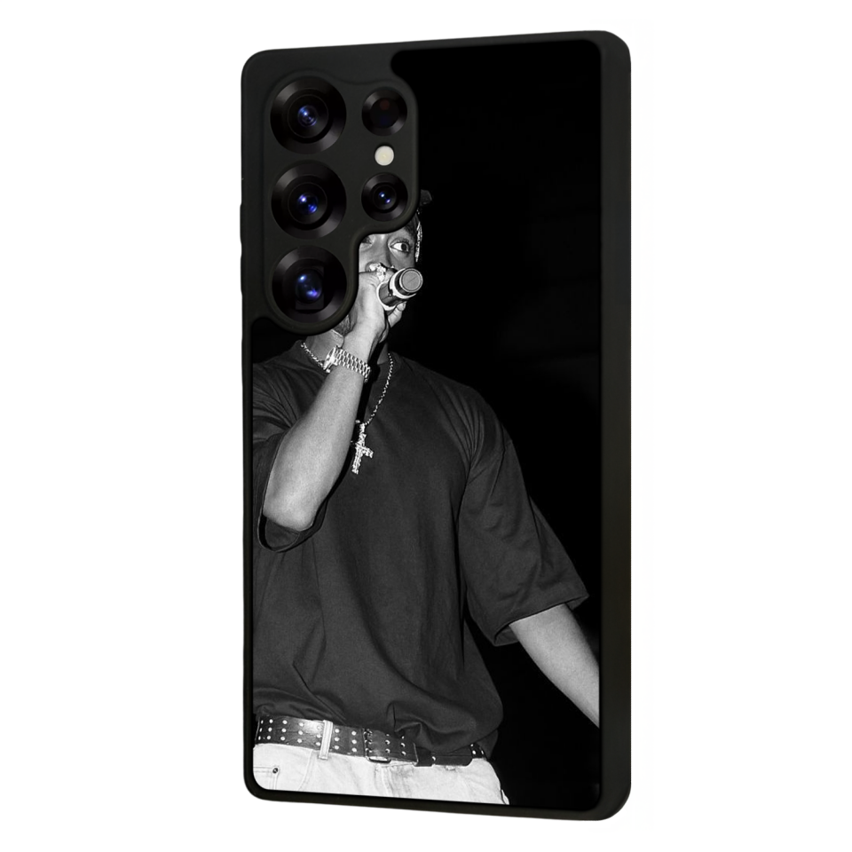 Samsung Galaxy S25 Ultra Uyumlu Tupac Tasarımlı Glossy Premium Kılıf