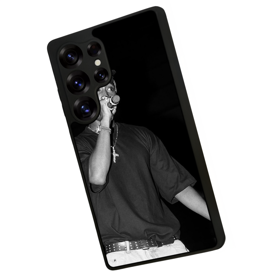 Samsung Galaxy S25 Ultra Uyumlu Tupac Tasarımlı Glossy Premium Kılıf