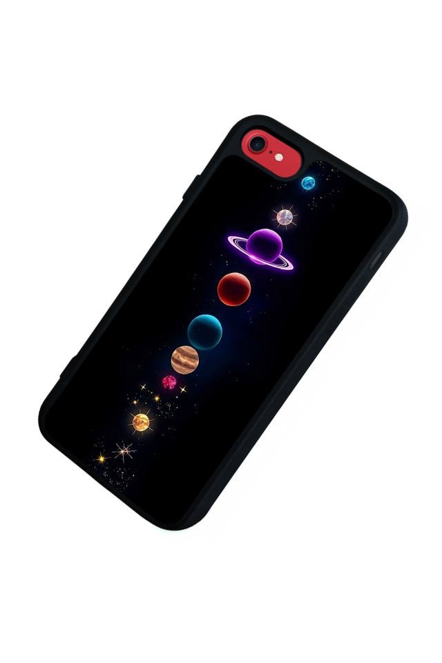 iPhone 7 Uyumlu Uzay Tasarımlı Glossy Premium Kılıf