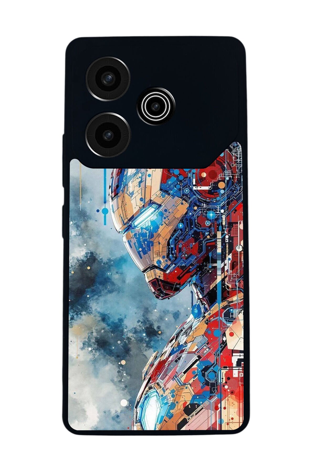 Tecno Pova 6 Uyumlu Iron Man ( Demir Adam ) Tasarımlı Glossy Premium Kılıf