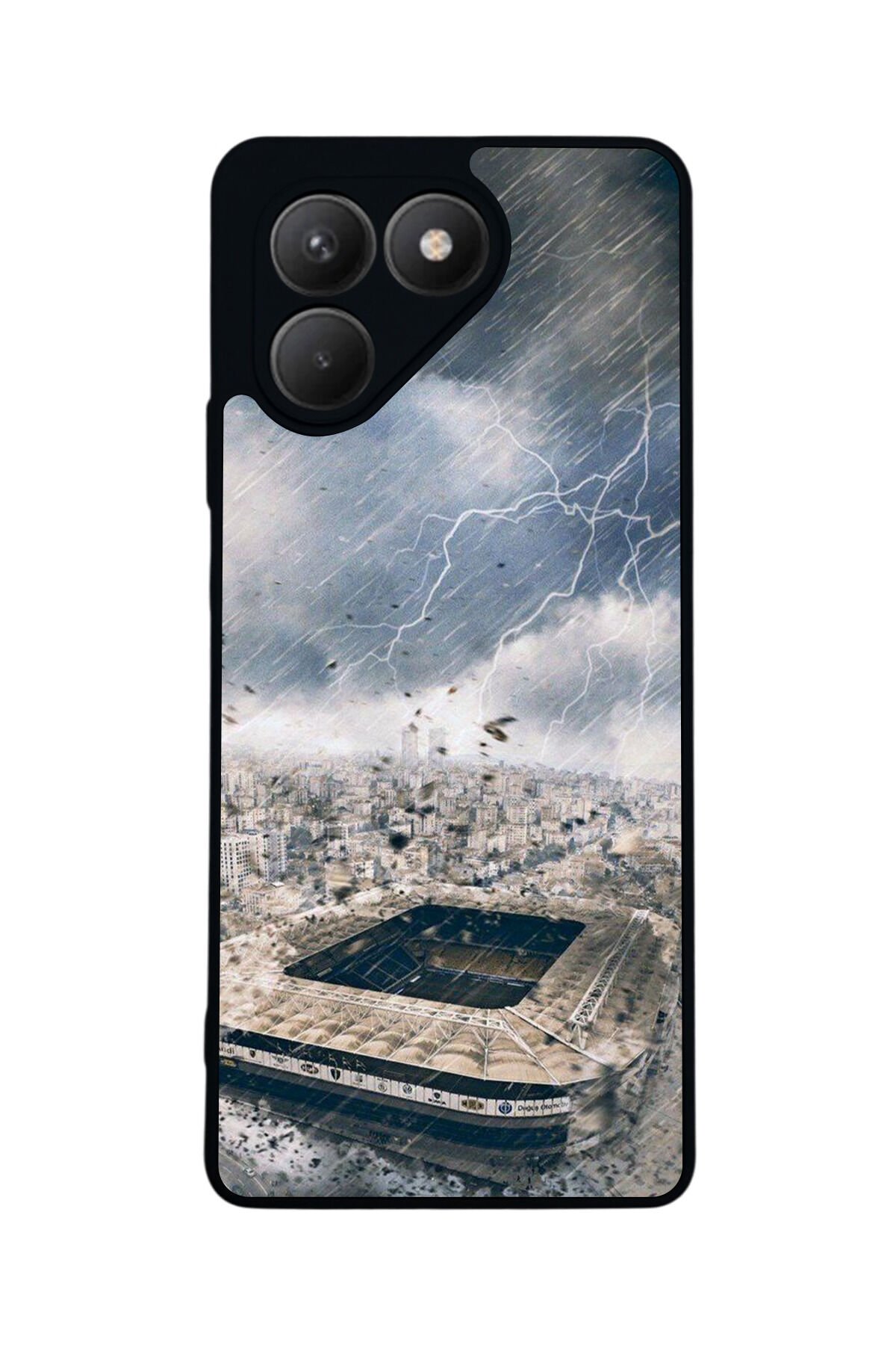 Tecno Pova 7 Mat Uyumlu Siyah Kılıf – Yumuşak Silikon, Koruyucu, Şok Emici Kapak