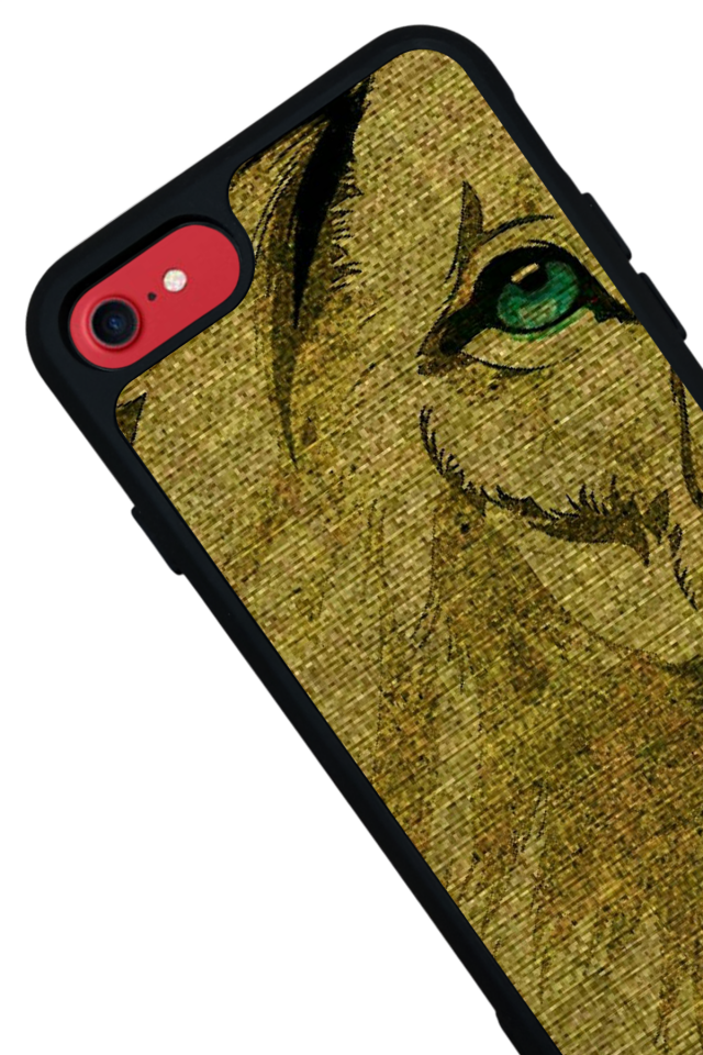 iPhone 8 Uyumlu Aslan Tasarımlı Glossy Premium Kılıf