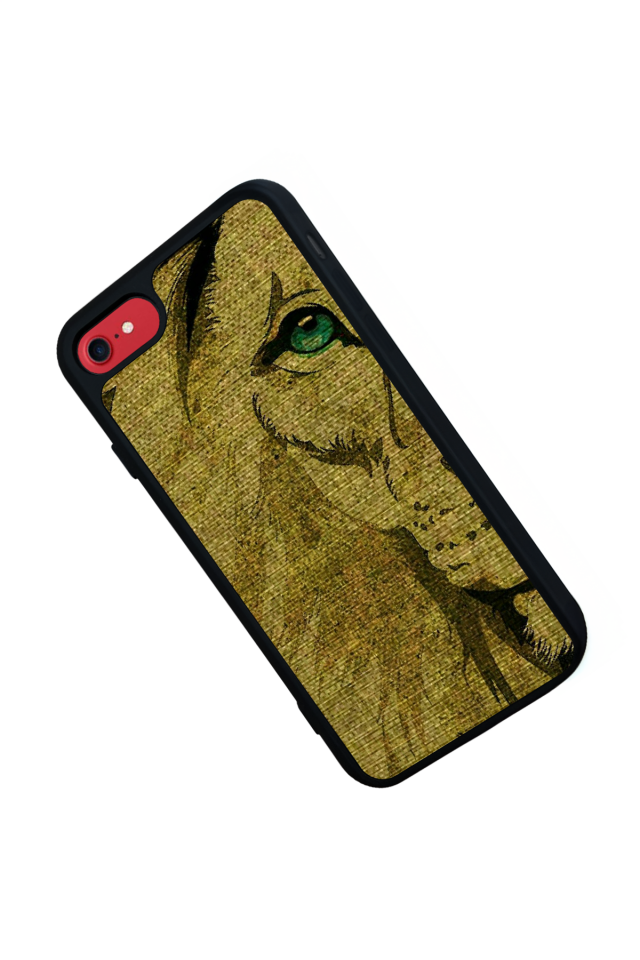 iPhone 8 Uyumlu Aslan Tasarımlı Glossy Premium Kılıf