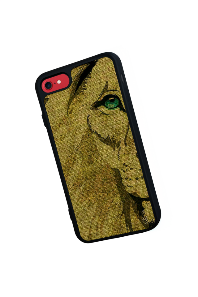 iPhone 8 Uyumlu Aslan Tasarımlı Glossy Premium Kılıf