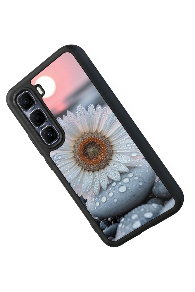 Infinix Hot 60 Pro Plus Uyumlu Cicek Tasarımlı Glossy Premium Kılıf